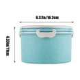 thumbnail image 2 of Pxyqht Leak-proof Lunchbox, Double Lid Soup Bowl, Food Grade Plastic Bento Box, Microwave Safe Container, Ideal for Home and Office Use, 2 of 6