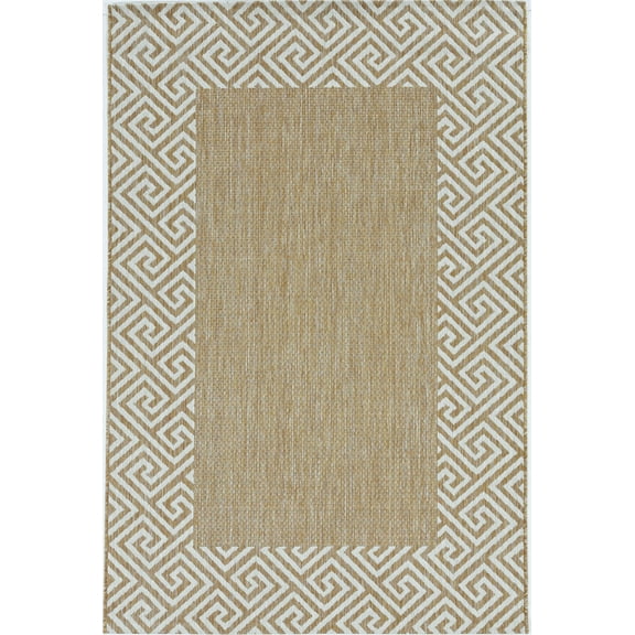 3' x 4' Natural Polypropylene Area Rug