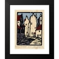 thumbnail image 2 of Jacques Jeichienus Ottens 19x24 Black Modern Framed Museum Art Print Titled - Houses in the Hague (1922-12), 2 of 5