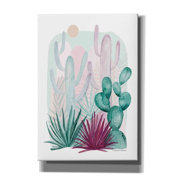 Epic Graffiti 'Cactus Summer' by Rachel Nieman, Canvas Wall Art, 18"x26"