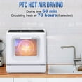 Moosoo Countertop Dishwasher, Mini Portable Dishwasher, Dishwasher with