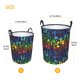 thumbnail image 3 of Balery Magical Mushrooms and Flowers Cesta de ropa redonda con asas, impermeable, independiente, para ropa, juguetes, dormitorio y familia-Medium, 3 of 6