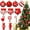 36PCS, variant on 36PCS Christmas Balls Candy Ornament,Red White Peppermint Candy Cane Decor for Xmas Tree, Lollipop Ornament Xmas Hanging Decorations Colorful Mint Wood Decorations Christmas Decorations,2Set