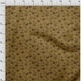 thumbnail image 4 of oneOone Silk Tabby Brown Fabric Tropical Leaf Fabric For Sewing Printed Craft Fabric By The Yard 42 Inch Wide, 4 of 5