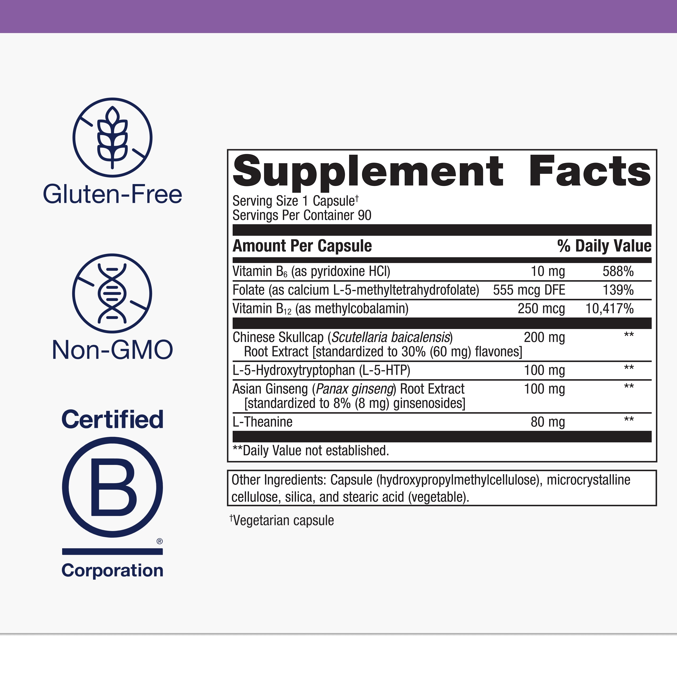 Metagenics SeroSyn - L-Theanine Supplement - Supports a Sense of Restfulness* - 5-HTP Supplement - Non-GMO & Gluten-Free - 90 Capsules