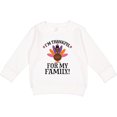 thumbnail image 2 of Inktastic Thanksgiving Girl Turkey Thankful for Family Toddler Sweatshirt, 2 of 4
