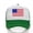 Green, variant on ZHENHONG Visor Hats for Women USA Flag Adjustable Hat Size Strapback Breathable Trucker Caps Casual Peak Hat Sun Visor