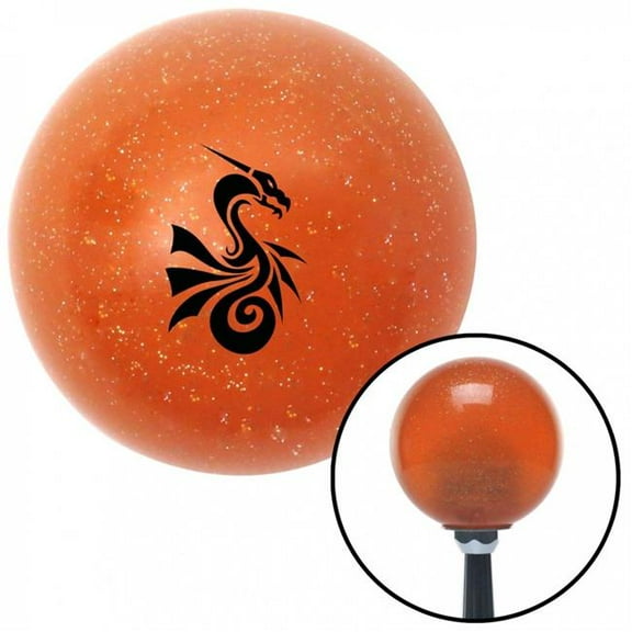 American Shifter 37699 Black Dragon Serpent Orange Metal Flake Shift Knob with M16 x 1.5 Insert Shifter