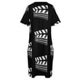 thumbnail image 4 of Vestido de noche de fiesta con bolsillo suelto estilo coreano Clapperboard, 4 of 6