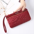 thumbnail image 1 of Portefeuille à Fermeture Éclair Mode Sac à Main pour Femmes Sac à Main Pochette Porte-Cellulaire Porte-Cartes Grande Capacité Sac à Main, 1 of 6