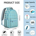 thumbnail image 6 of Elephant Print Work Backpack - Waterproof School Bookbag for College Students, Fashionable Laptop Backpack, Comfortable Straps, Cute Elephant Theme, 6 of 6