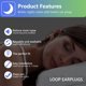 thumbnail image 2 of Earplugs (Black)Noise Canceling for Sleeping, 4 Pieces Silicone Ear Plugs, Noise Canceling Comfortable Earplugs for Snoring Swimming Concerts Studio, 2 of 4