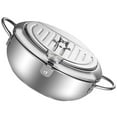 thumbnail image 4 of LEEYNEER Deep Fryer Pot Tempura Pot Deep Fryer With Oil Filtration Gas Deep Fryer Pan, 4 of 8