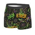 thumbnail image 2 of Haiem Carnival Mardi Gras3 Men's Boxer Briefs, Every Day Comfort Stretch Cotton Moisture-Wicking Underwear-Medium, 2 of 9