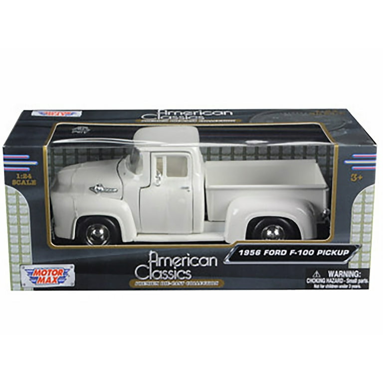 No185 ミニカー1/24 1956 FORD F-100 PICKUP 1956 Ford F-100 Pickup - White 1:24 Scale Diecast Model by