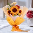 thumbnail image 1 of Conjunto de ganchillo de ramo de flores, decoración hecha a mano, conjunto de ganchillo de punto de Acción de Gracias para principiantes, adultos,, 1 of 10