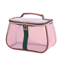 Retro Vanity Makeup Organizer Large Capacity Transparent Toiletry Bag Portable Travel Storage Cosmetic For Women