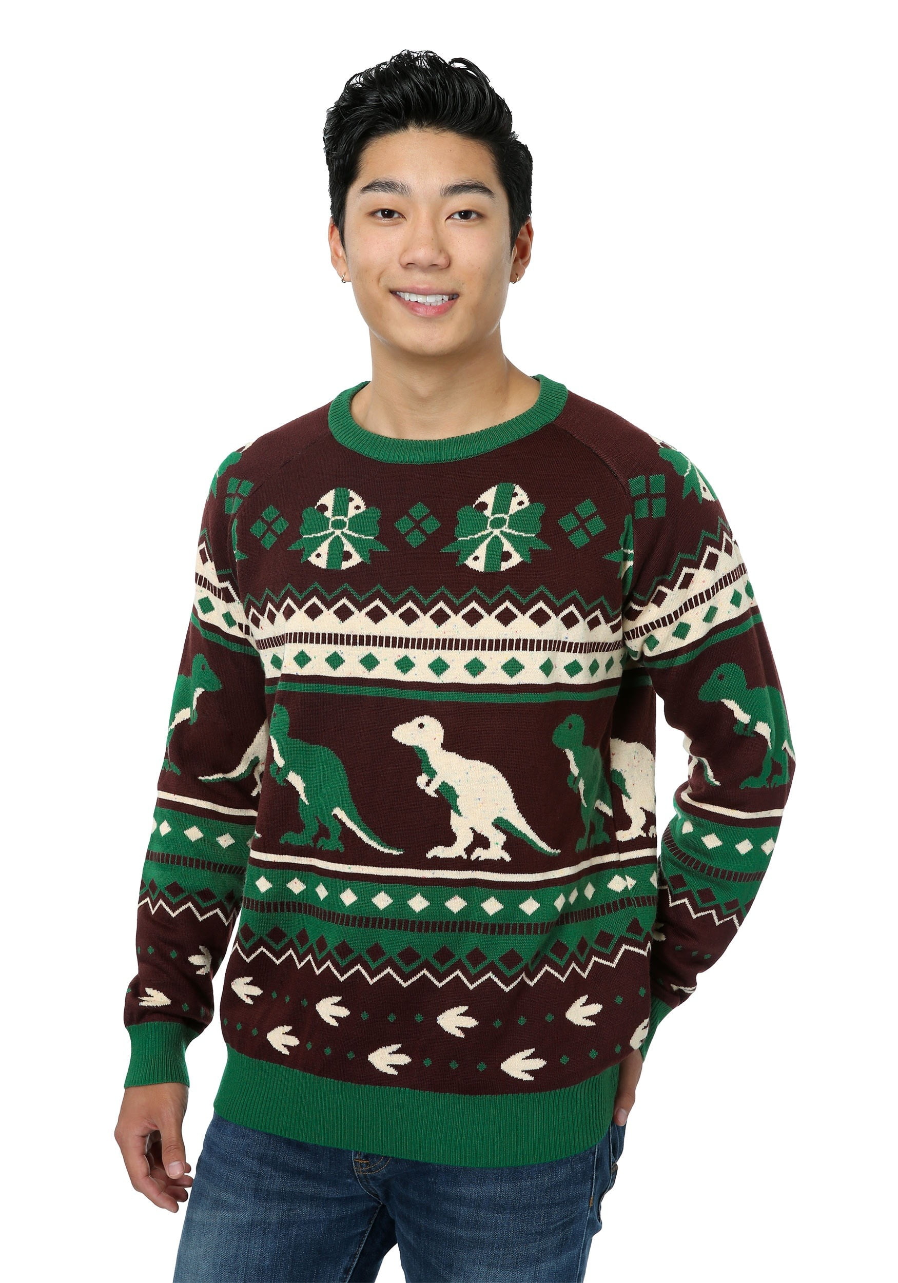 dino christmas sweater