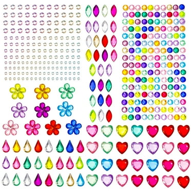 1 Sheet Self Adhesive Face Gems Stick On Face Jewels Festival Face Gems ...