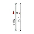 thumbnail image 2 of Nameeks Remer 319D Remer 37" Wall Mounted Slide Bar - Chrome, 2 of 2