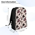 thumbnail image 4 of Fotbe Retro Red Black Roses Travel Laptop Backpack, Business Slim Sturdy Laptops Backpack, Water Resistant College School Computer Bag Gift for Men & Women Fits 15.6 Inch Notebook, 4 of 8