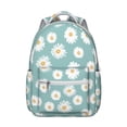 thumbnail image 1 of Watercolor Flower Pattern Students’s Backpack Multifunctional School Bag with Boho Floral and Hummingbird Illustration, Comfortable for Student and Student, 1 of 5