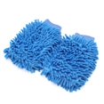 thumbnail image 2 of 2 guantes de limpieza universales de chenilla azul para lavar y limpiar el suelo de la cocina o el coche., 2 of 3