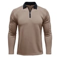 thumbnail image 1 of Blusa y camisa de manga larga con cuello vuelto para hombre, camiseta de manga larga con cuello alto y cremallera, camiseta lisa con parte inferior, blusa de manga larga con cuello vuelto, blusa para, 1 of 7