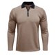 thumbnail image 2 of pstuiky camisa de manga larga para hombre, Camiseta de manga larga con cuello alto y cremallera para hombre, blusa lisa con cuello vuelto y manga larga Tops casuales para hombres l, 2 of 8