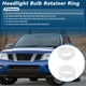 thumbnail image 2 of 2 piezas de anillo de retención de bombilla de faro para Nissan Frontier 2005-2019, 2 of 7