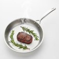 thumbnail image 3 of DOLITY Stainless Steel Frying Pan Works on All Cooktops Triple-Layer Skillet Even Heat Distribution Triple-Layer Clad Skillet for Home Cooks, 3 of 9