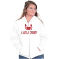 thumbnail image 3 of A Little Crabby Cranky Beach Lover Zip Up Hoodie Men's Women's Brisco Brands X, 3 of 6