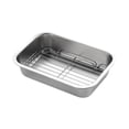thumbnail image 1 of Luzkey Baking Sheet Oven Tray with Wire Rack Heavy Duty Nonstick Food Container Pan Cooling Rack for Kitchen Restaurant Home , 32x22x7cm, 1 of 8