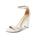 thumbnail image 1 of Sandalia DREAM PAIRS Tacón Alto Grueso Blanco 10 cm, 1 of 8