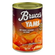 BRUCES YAMS YAMS CUT SWEET POTATOES IN SYRUP, 15 Oz, Quantity of 12