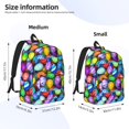 thumbnail image 3 of KLL Colorful Easter Eggs1 Print Travel Laptop Backpack - College Backpack Business Work Bag Nurse Bag Casual Daypack for Weekender Business Hiking -Small, 3 of 6