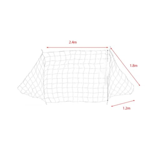 Bnineteenteam Football Soccer Net,Sports Replacement Soccer Goal Post Net Full Size 6 x 4ft / 8 x 6ft / 12 x 6ft / 24 x 8ft for Sports Match Training