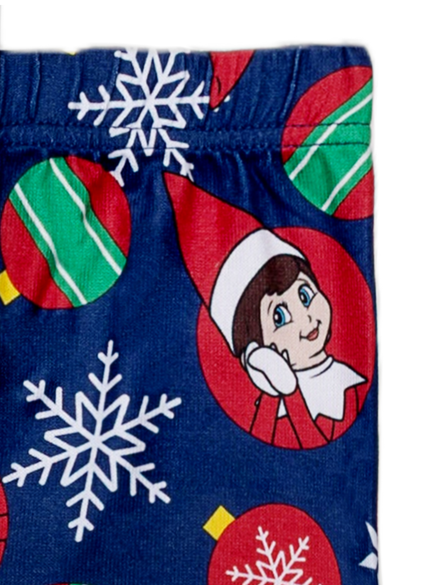 Elf on the Shelf Girls Holiday Long Sleeve Top and Pants Snug Fit Pajama Set, 2-Piece, Size 4-10