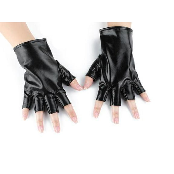 MRLESS Female Performance Gloves Half Finger Dance Gloves Cycling Driving Gloves Punk Gloves For Halloween Party Costume Dress Up