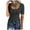 B367 Black summer tops for women clearance under $5, variant on Women Summer Short Sleeve Henley T Shirts Button Down Slim Fit Tops Scoop Neck Ribbed Knit Shirts Casual Basic Spring Tops Blouse