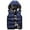 Navy, variant on Kids Winter Hooded Padded Vest Reversible Camo Solid Color Sleeveless Puffer Jacket for Boys Girls Ages 3-16+ Years