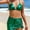 Green, variant on Top-kevin Women's String Bikini Set 2 Piece Triangle Halter Side Tie Swimsuits Bathing Suits
