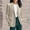 Beige, variant on TMOYZQ Women's Corduroy Blazer Long Sleeve Loose Fit Jacket One Button Lapel Jacket Work Office Coat Outerwear
