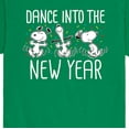 thumbnail image 3 of Peanuts - Dance Into The New Year - Men's Short Sleeve Graphic T-Shirt, 3 of 6