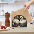 thumbnail image 6 of Swans Flowers Circle Birds Napkin Holder for Table Clear Napkin Stand Paper Holder Acrylic Organizer Dispenser Napkins for Dinner Kitchen Restaurant Room, 6 of 8