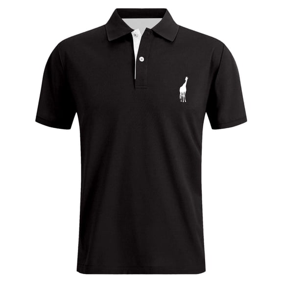 CONZONE Mens Polo Shirt Short Sleeve Casual Polo Shirt for Men Graphic Breathable Slim Fit Cozy Summer Golf Shirts