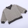 thumbnail image 5 of Hiijoy Boys Sweatshirt Striped Crew Neck Pullover Winter Warm Sweatshirts, 5 of 8