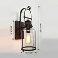 thumbnail image 2 of Retro Lantern Antique Vintage Rustic Lamp Wall Sconce Light Fixture Indoor New, 2 of 9