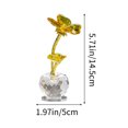 thumbnail image 3 of Meggemo Shamrock Crystal Flower Decorative Ornament Sparkling Clover Craft For Home Tabletop Mantle Shelf Party Centerpiece St Patrick's Day Festive Decor, 3 of 6