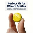 thumbnail image 2 of Yellow Bottle Caps - Oxygen Absorbing - Standard Size - 26 mm - Pry-Off Crown Beer Cap, 2 of 8